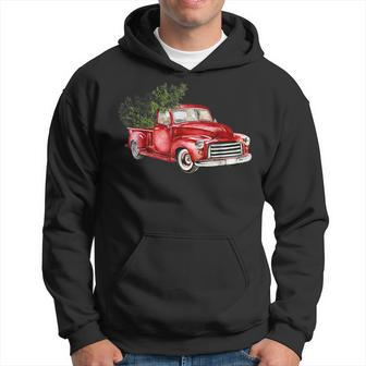 Vintage Truck Wagon Christmas Tree Xmas For Farmer Hoodie - Thegiftio UK