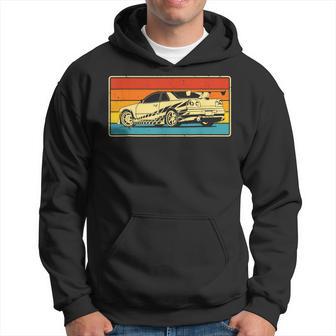 Vintage Tuner Car Skyline Graphic Retro Racing Drift Hoodie - Monsterry