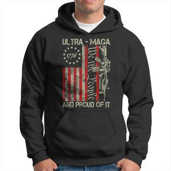 Vintage Ultra Maga Old American Flag 1776 We The People Usa Hoodie - Monsterry UK