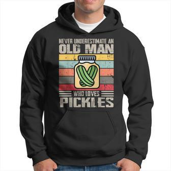 Vintage Never Underestimate An Old Man Who Loves Pickles Hoodie - Monsterry DE