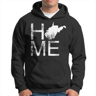 Vintage West Virginia Home Wv State Map In Place Of O Hoodie - Monsterry CA