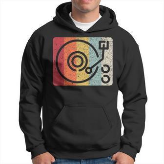 Vinyl Record Retro Style Hoodie - Seseable