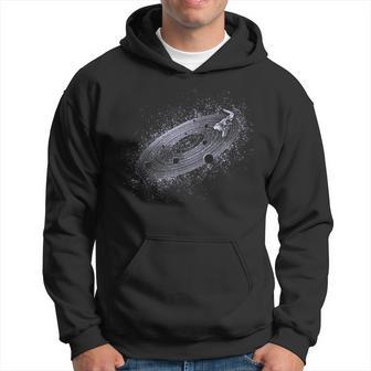 Vinyl Records For Lovers Of Music Vintage Vinyl And Space Hoodie - Thegiftio UK