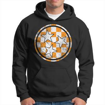 Volunr State Orange And White Checkerboard Tennessee Hoodie - Monsterry DE