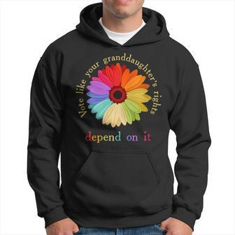 Vote Like Your Granddaughter's Rights Depend On It Hoodie | Mazezy