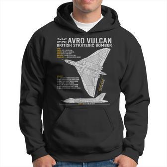 Vulcan Bomber Raf Airplane Aircraft War Plane Blueprint Hoodie - Thegiftio UK