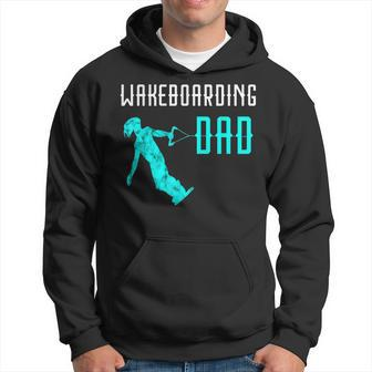 Wakeboarding Dad Waterski Water Skiing Wakeboard Skier Papa Hoodie - Monsterry DE