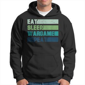 Wargaming Rpg Miniature Wargaming Eat Sleep Repeat Hoodie - Thegiftio UK