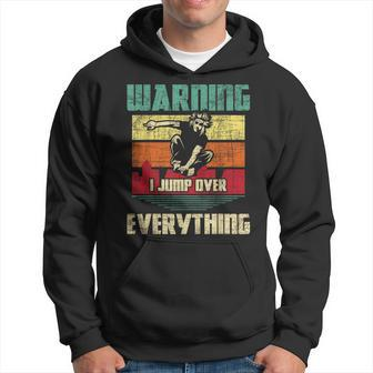 Warning I Jump Over Everything Parkour Enthusiast Hoodie | Mazezy