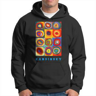 Wassily Kandinsky Color Study Squares Concentric Circles Hoodie - Monsterry