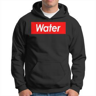 Water Splash Red Box Ugly God Water Fitted Hoodie - Monsterry UK