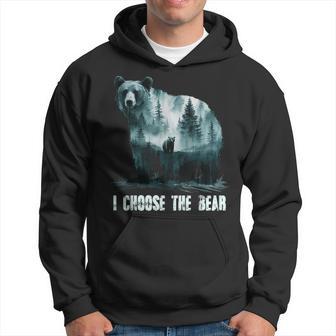 Watercolor I Choose The Bear 2024 Hoodie - Monsterry AU