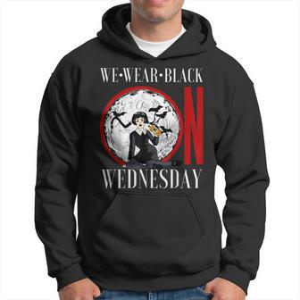 We Wear Black On Wednesday Hoodie - Monsterry AU