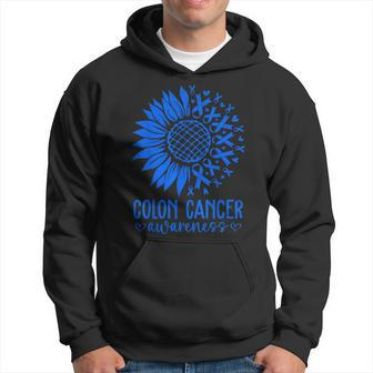 We Wear Blue Colon Cancer Awareness Colorectal Cancer Month Hoodie - Seseable