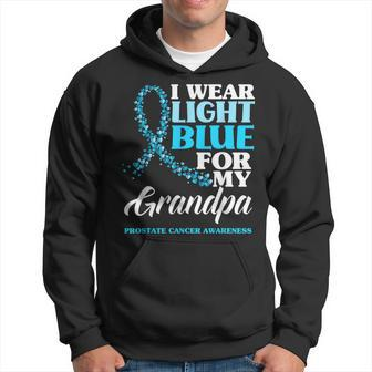 I Wear Light Blue For My Grandpa Prostate Cancer Awareness Hoodie - Thegiftio UK