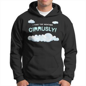 I Take The Weather Cirrusly Meteorologist Weather Quote Pun Hoodie - Monsterry DE