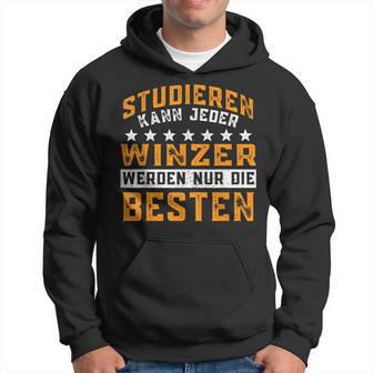 Weinbauer Nur Die Besten Werden Winzer Black Hoodie - Seseable