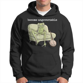 Weird Frog Meme Stupid Cursed Toad Become Ungovernable Hoodie - Monsterry CA