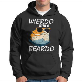 Weirdo With A Beardo Bearded Dragon Beardie Lover Hoodie - Monsterry CA