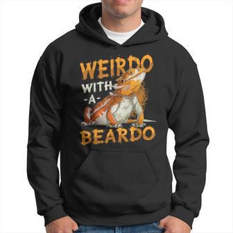 Weirdo With A Beardo Bearded Dragon Hoodie - Monsterry UK