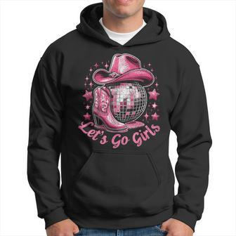 Western Cowgirl Rodeo Disco Retro Bachelorette Party Hoodie - Seseable