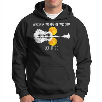 Whisper Words Of Wisdom Let It-Be Guitar Lake Shadow Hoodie - Thegiftio UK