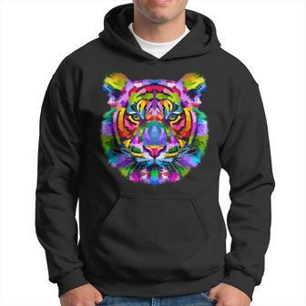 Wild Tiger Cool Tiger Illustration Graphic Hoodie - Thegiftio UK