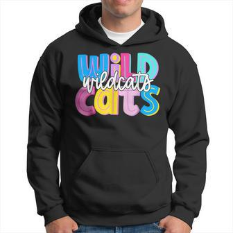 Wildcats Colorful School Spirit Hoodie - Seseable