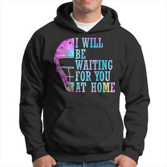 I Will Be Waiting For You At Home Softball Catcher Hoodie - Monsterry UK