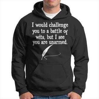 William Shakespeare Batalla De Ingenios Cita De Literatura Inglesa Sudadera - Regaloses