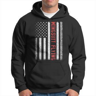 Wingsuit Flying American Flag 4Th Of July Hoodie - Monsterry UK