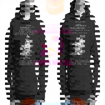 Witziges Einhorn Hoodie: Toll Menschenschubsen, Ideal für Einhornfans - Seseable