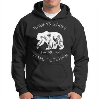 Woman's Strike Bear Stand Together Woman's Strike June 24Th Hoodie - Thegiftio UK