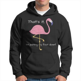 Womens Flamingo Slogan Humour Mum Hoodie | Mazezy