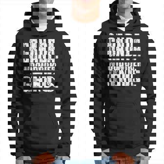 Woodworker Genius Men Grandpa Woodworking Hoodie | Mazezy