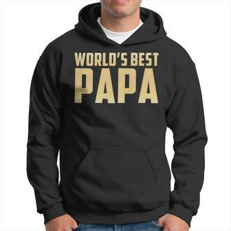World Best Papa Father Day Vintage Hoodie - Thegiftio UK