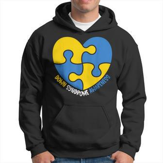 World Down Syndrome Awareness Day T21 Heart Hoodie - Seseable