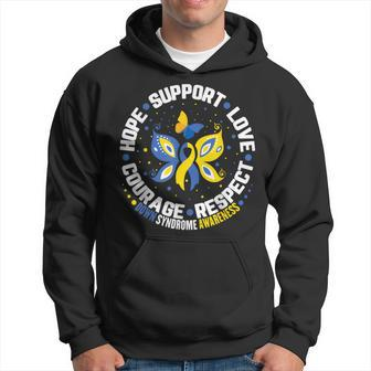 World Down Syndrome Day Awareness Hope Love Support Courage Hoodie - Seseable