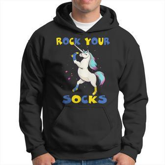 World Down Syndrome Day Rock Your Socks Unicorn Hoodie - Thegiftio UK