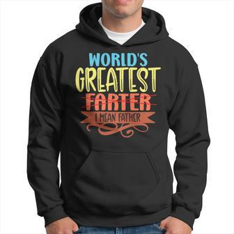 World Greatest Farter I Mean Father Retro Father's Day Hoodie - Seseable