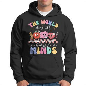 The World Needs All Kinds Of Minds Special Education Teacher Hoodie - Thegiftio UK