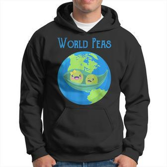 World Peas Peace Give Peas A Chance T Earth Day Hoodie - Monsterry CA
