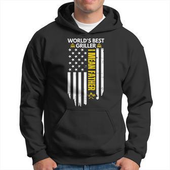 World's Best Griller I Mean Father Happy Fathers Day 2024 Hoodie - Thegiftio UK