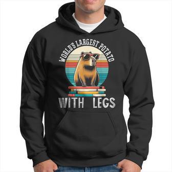 Worlds Largest Potato Capybara Costume Lovers Capybara Hoodie - Thegiftio UK
