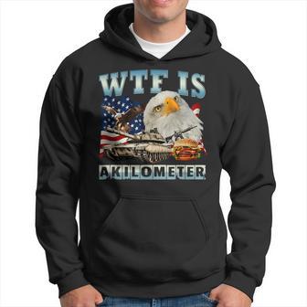 Wtf Is A Kilometer Eagle Badge American Signature Burger Hoodie - Thegiftio UK