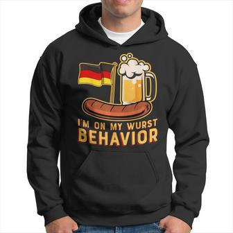 Wurst Behavior German Oktoberfest Beer Hoodie - Seseable