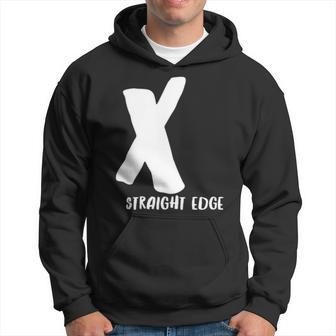 X Straight Edge Hardcore Punk Rock Band Fan Outfit Hoodie - Monsterry UK