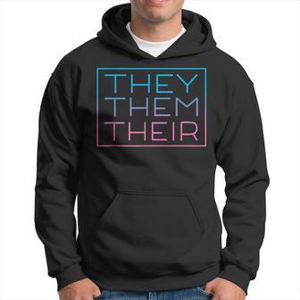 They Them Their Pronouns For Nonbinary Enby Nb Lgbtq Pride Hoodie - Monsterry AU