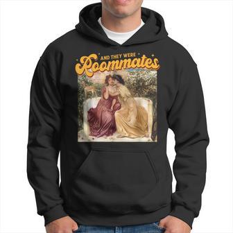And They Were Roommates Lesbian Pride Month Lgbt Queer Hoodie - Thegiftio UK