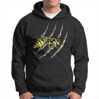 Yellow Jacket Wasp Tear Punk Emo Goth Hoodie - Monsterry UK